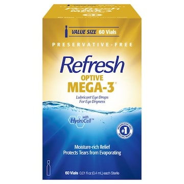 Refresh Optive Mega-3 Lubricant Eye Drops, Value Size