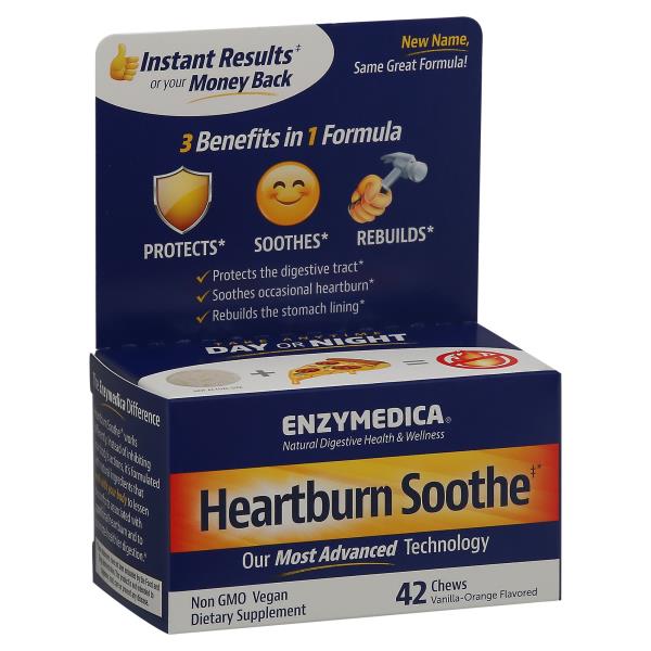 Enzymedica Heartburn Soothe, Chews, VanillaOrange Flavored Publix