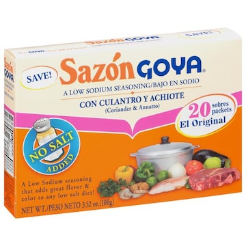 Goya Seasoning, Low Sodium, Coriander & Annatto