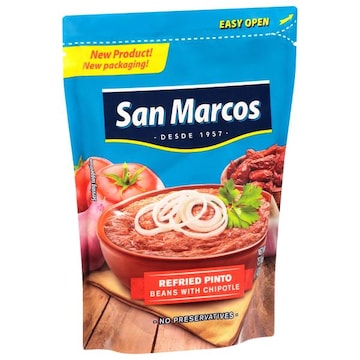 San Marcos Pinto Beans with Chipotle, Refried