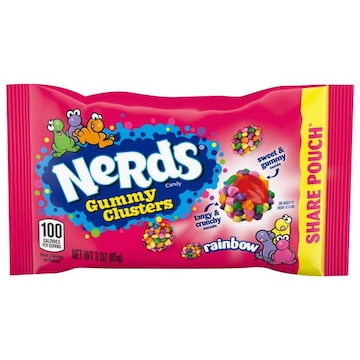 Nerds Gummy Clusters Rainbow Candy Share Pouch