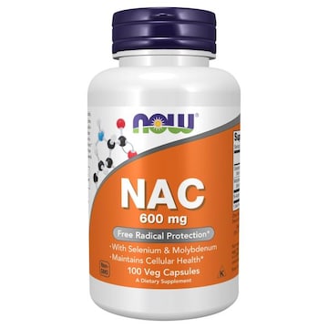 Now NAC, 600 mg, Veg Capsules
