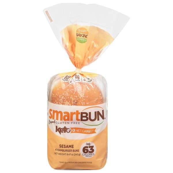 Smartbun Hamburger Buns, Beyond Gluten Free, Sesame Publix Super Markets