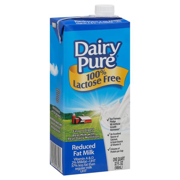 Dairy Pure Milk, 100% Lactose Free, 2% Milkfat, Reduced Fat | Publix ...