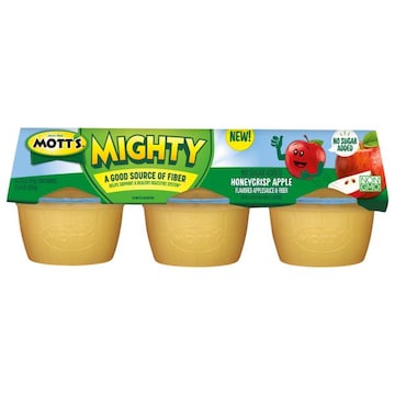 Mott's Mighty Applesauce & Fiber, Honeycrisp Apple