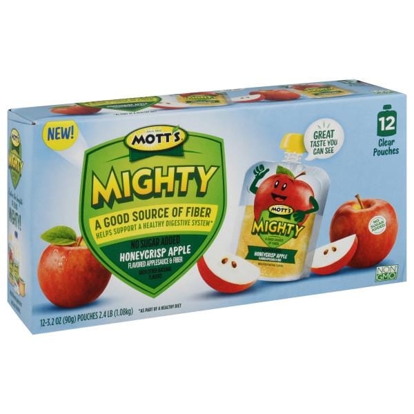 Mott's Mighty Applesauce & Fiber, Honeycrisp Apple Publix Super Markets