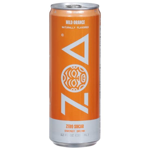 Zoa Energy Drink, Zero Sugar, Wild Orange | Publix Super Markets