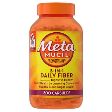 Metamucil Daily Fiber, 3-in-1, Capsules