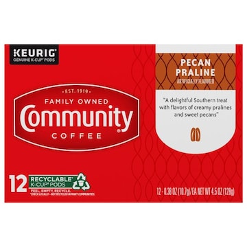 Community Coffee Coffee, Pecan Praline, K-Cup Pods
