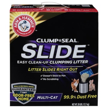 Arm & Hammer Clump & Seal Slide Clumping Litter, Multi-Cat
