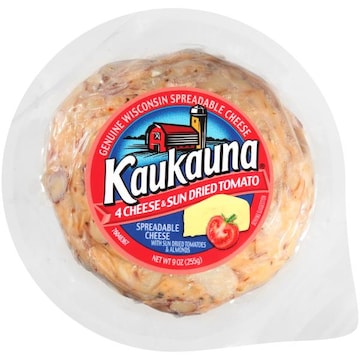 KAUKAUNA 4 Cheese & Sun Dried Tomato Spreadable Cheeseball
