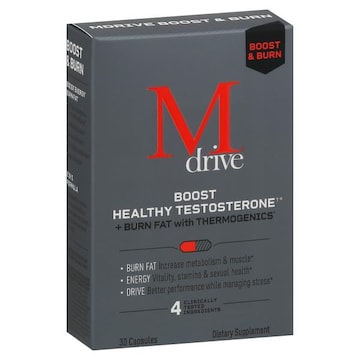 Mdrive Boost Healthy Testosterone, Boost & Burn, Capsules