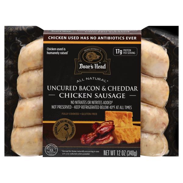 Boar's Head Chicken Sausage, Uncured Bacon & Cheddar Publix Super Markets