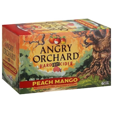 Angry Orchard Hard Fruit Cider, Peach Mango