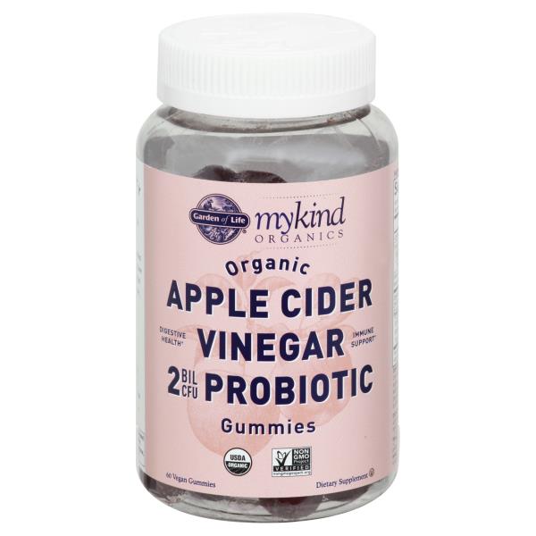 Garden of Life MyKind Organics Apple Cider Vinegar, Probiotic, Gummies