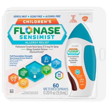 Flonase Sensimist Allergy Relief Spray, 24 Hour Non Drowsy Children's Allergy Medicine, Gentle Mist