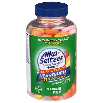 Alka-Seltzer Heartburn Reliefchews, Extra Strength, Chewable Tablets, Assorted Fruit
