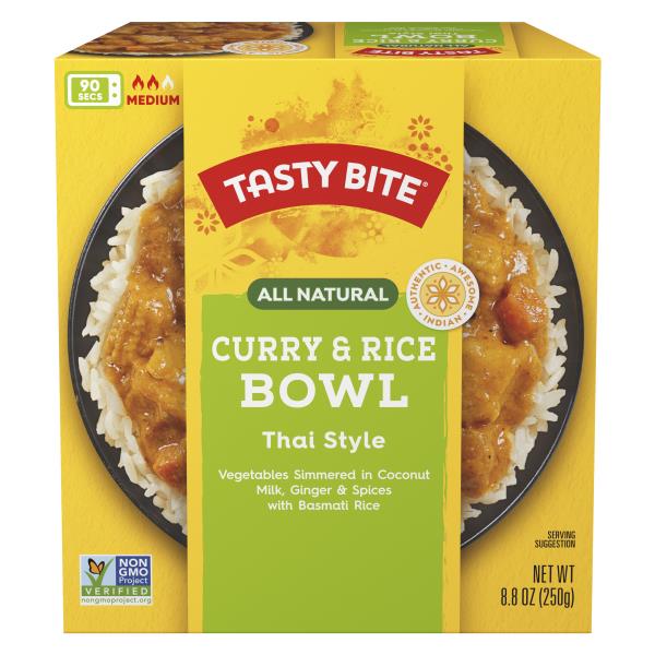 Tasty Bite Curry & Rice Bowl, Basmati Rice, Thai Style, Medium Publix Super Markets