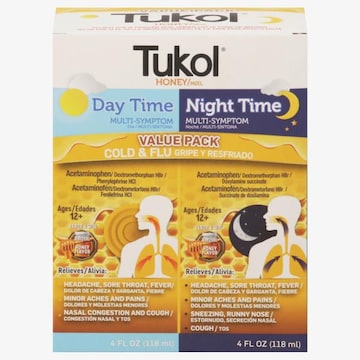 Tukol Cold & Flu, Day Time/Night Time, Honey, Value Pack