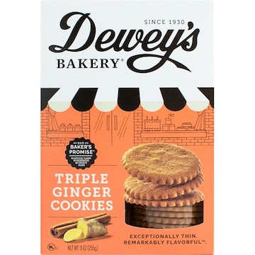 Dewey's Bakery Cookies, Triple Ginger