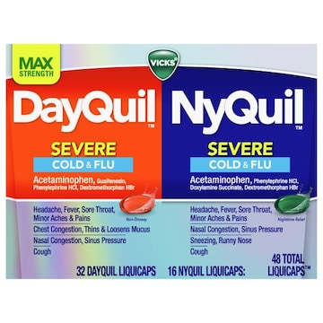 Vicks DayQuil/NyQuil Liquicaps Max Strength Severe Cold & Flu