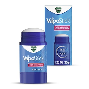 Vicks VapoStick Solid Balm, Soothing Vapors, Non-Medicated, No Mess