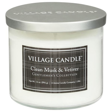Village Candle Gentlemen's Collection Candle, Clean Musk & Vetiver