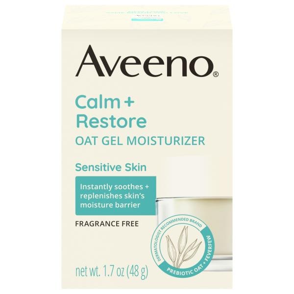 Aveeno Calm + Restore Sensitive Skin Fragrance Free Oat Gel