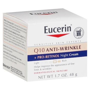 Eucerin Night Cream, + Pro-Retinol, Q10 Anti-Wrinkle
