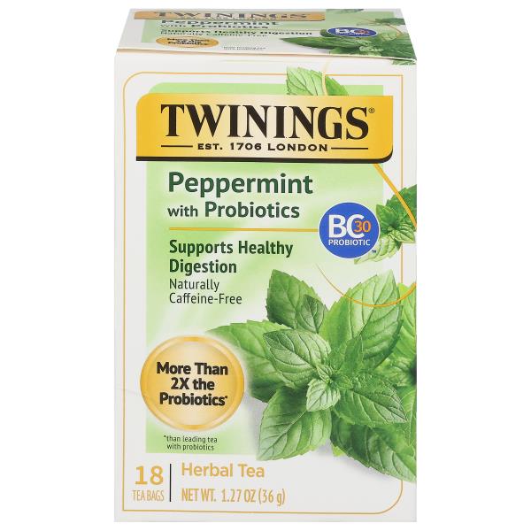 Twinings Probiotics Peppermint & Fennel Herbal Tea | Publix Super Markets