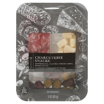 Publix Premium Charcuterie Snacks, Soppressata Fontina and Mixed Olives