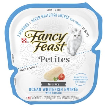 Fancy Feast In Gravy Gourmet Petites Ocean Whitefish Entree with Tomato Cat Food