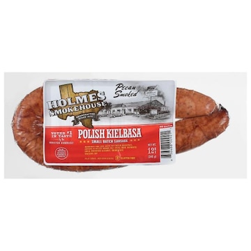 Holmes Smokehouse Sausage, Small Batch, Pecan Smoked, Polish Kielbasa
