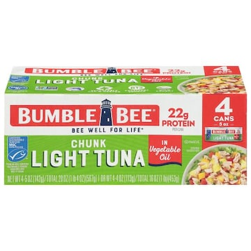 Bumble Bee Light Tuna, in Vegetable Oil, Chunk