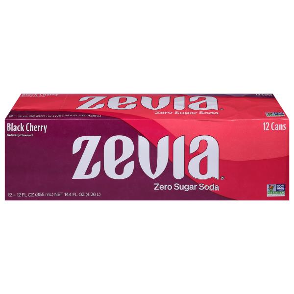 Zevia Soda, Zero Sugar, Black Cherry | Publix Super Markets