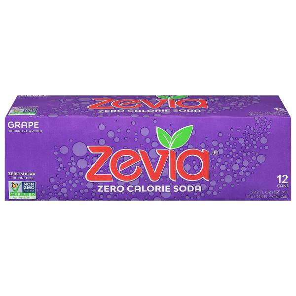Zevia Soda, Zero Calorie, Grape Publix Super Markets
