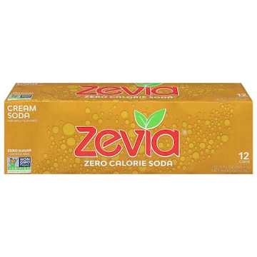 Zevia Soda, Zero Calorie, Cream Soda