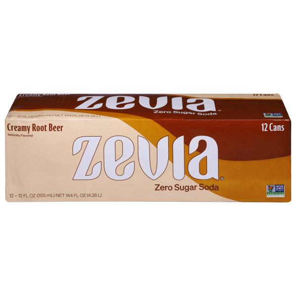 Zevia Soda, Zero Sugar, Creamy Root Beer Publix Super Markets