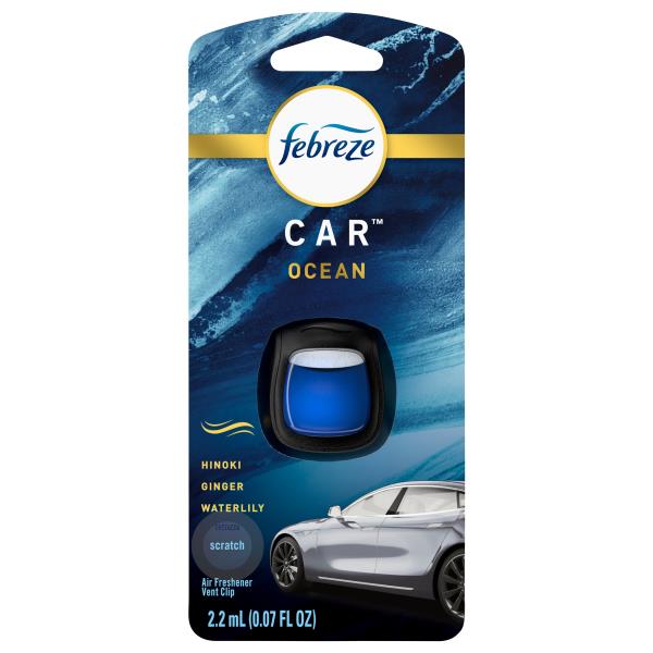 Febreze Car Air Freshener, Ocean, Vent Clip Publix Super Markets