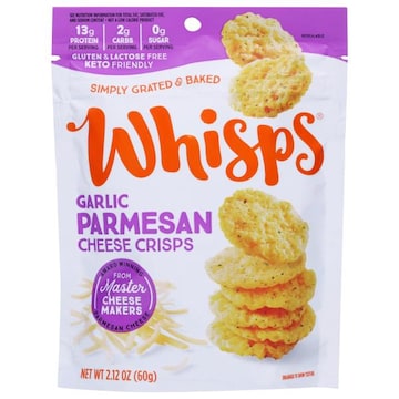 Whisps Cheese Crisps, Garlic Parmesan