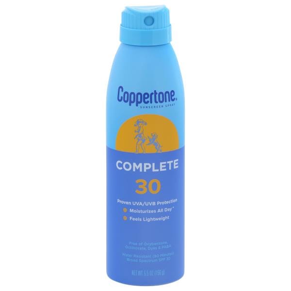 Coppertone Sunscreen, Complete, Spray, SPF 30 | Publix Super Markets