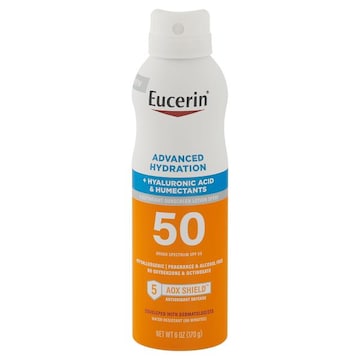 Eucerin Sunscreen Lotion Spray, Lightweight, Advanced Hydration, Broad Spectrum SPF 50