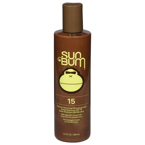 Sun Bum Sunscreen Browning Lotion, Premium, Broad Spectrum SPF 15