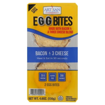 Artisan Kitchens Egg Bites, Bacon & 3 Cheese
