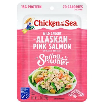 Chicken of the Sea Wild Caught Alaskan Pink Salmon in Spring Water Packet