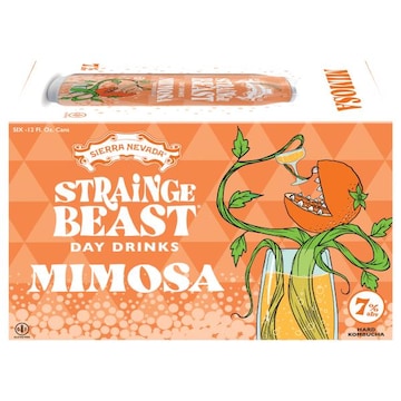 Strainge Beast Hard Kombucha, Mimosa, Day Drinks