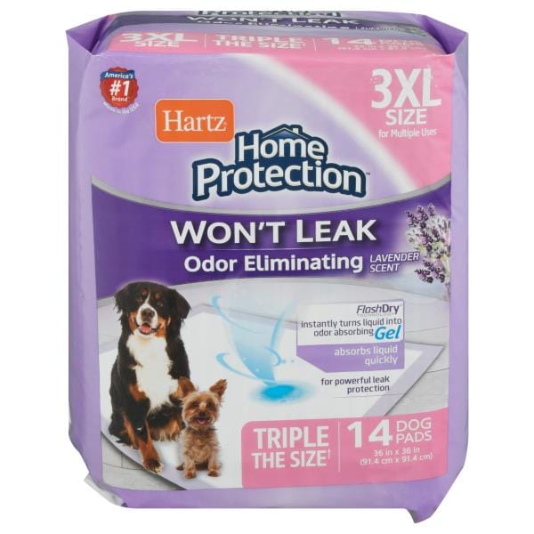 Hartz Home Protection Dog Pads Odor Eliminating Lavender Scent 3XL Size Publix Super Markets