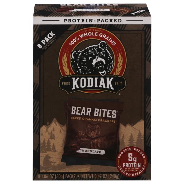Kodiak Bear Bites Graham Crackers, Chocolate Publix Super Markets