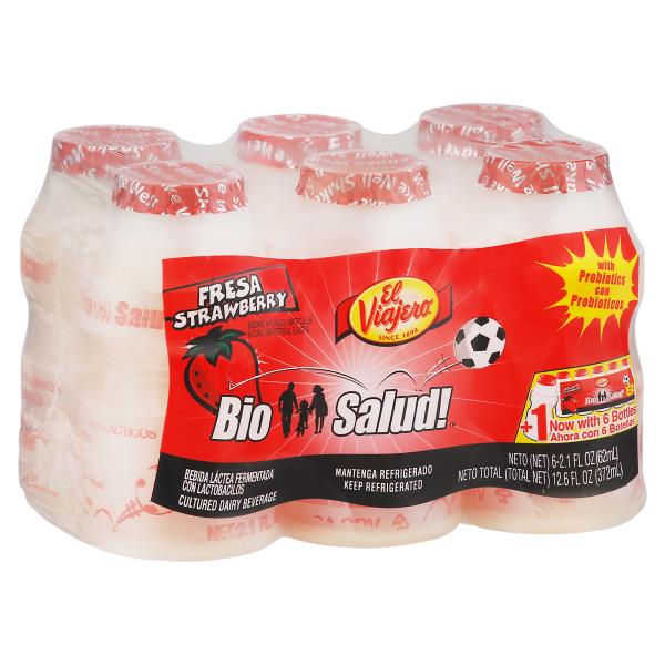 El Viajero Bio Salud! Dairy Beverage, Cultured, Strawberry | Publix ...