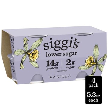 Siggi's Yogurt, Lowfat, Vanilla, 4 Pack